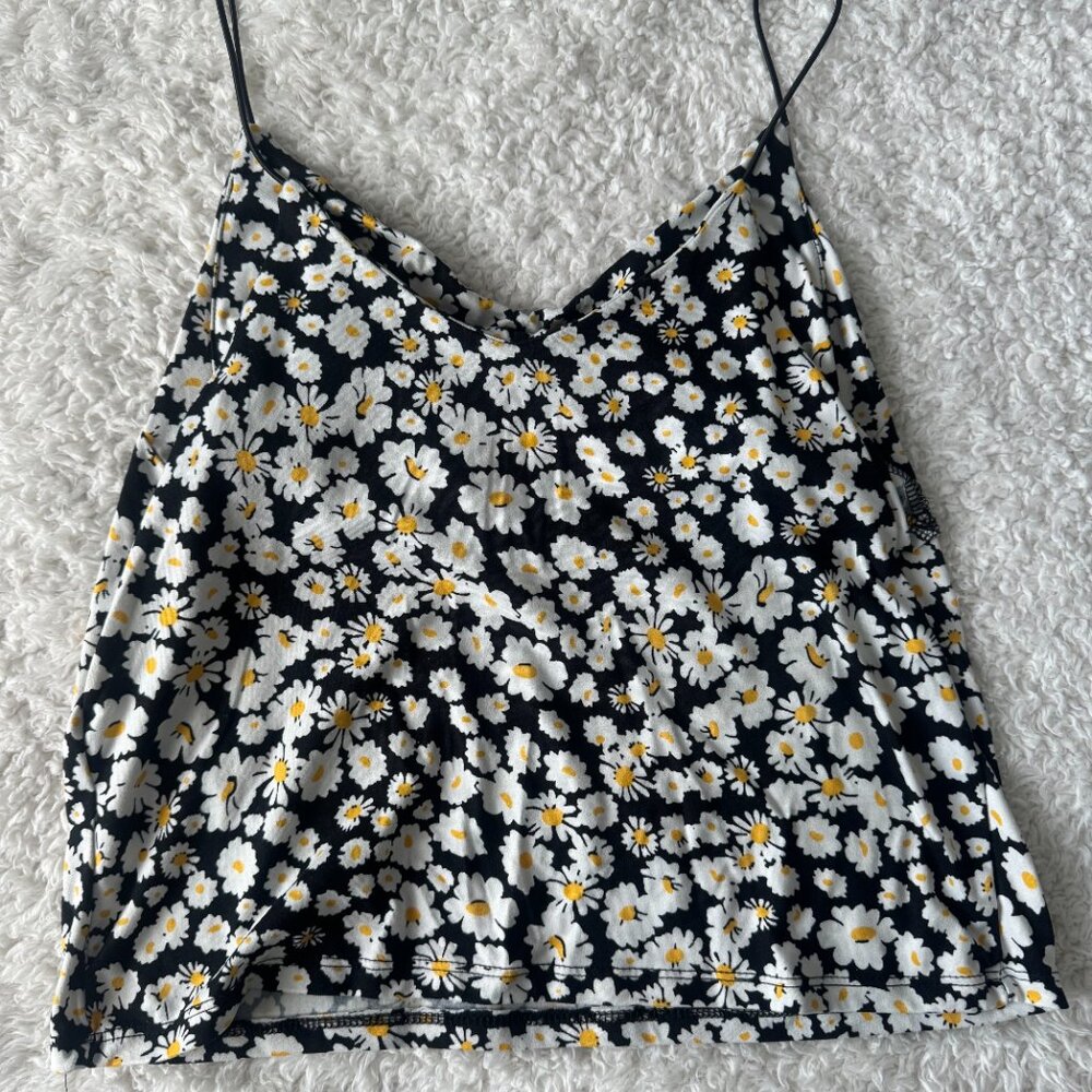 Floral Print Tank Top Shirt - Picture 2 of 4